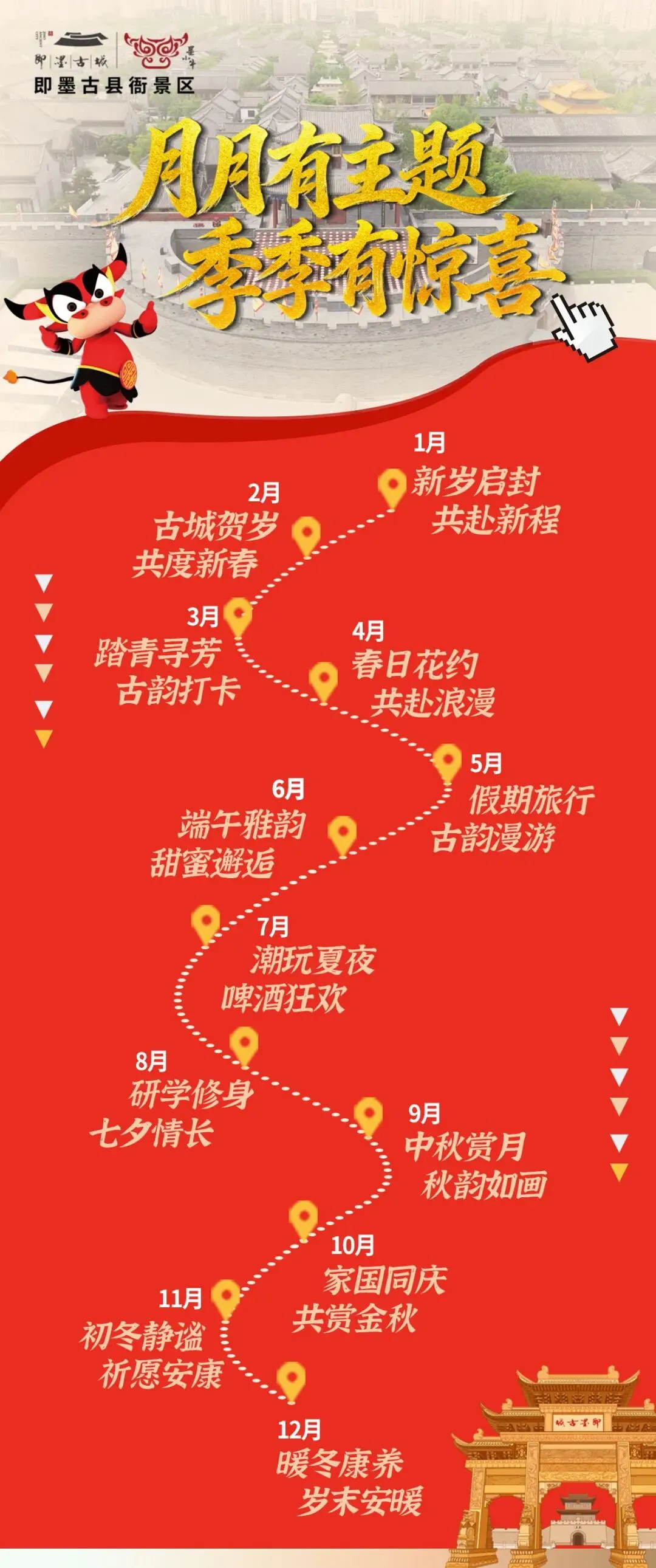 即墨古城·即墨古县衙景区 | 2026年度“嗨”游攻略!月月有主题,季季有惊喜~