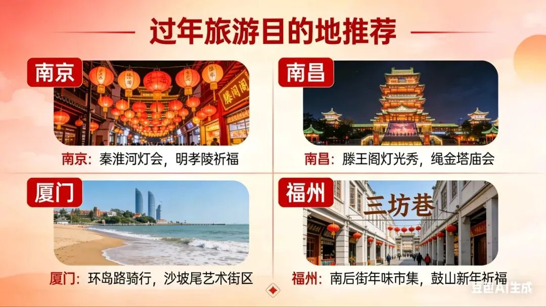 过年旅游目的地推荐