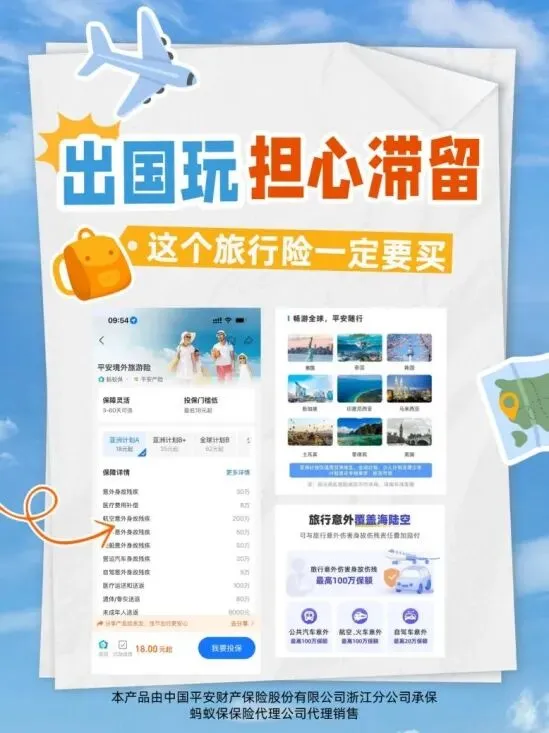 平安境外旅游险,给你一路安心守护