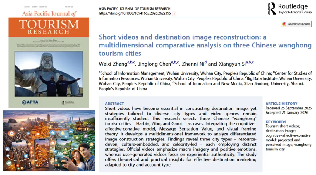 短视频与目的地形象重构:中国三座网红旅游城市的多维度比较分析