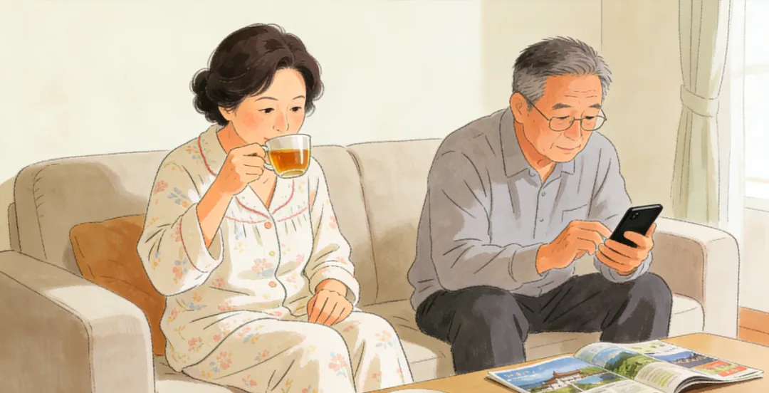 退休老两口出去旅游,为什么我从不操心攻略?这一点聪明的女人都要学