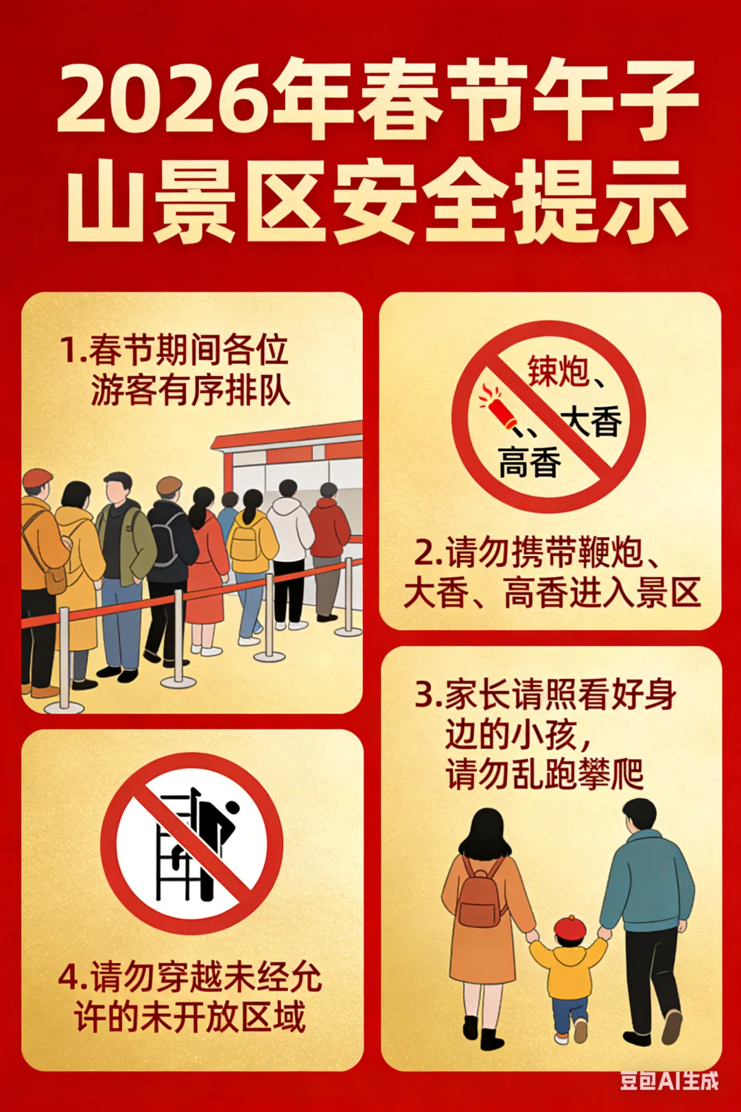 2026年西乡县午子山景区春节温馨提示