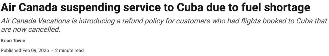 突发! 加航立即停飞热门旅游度假胜地 推出退款政策