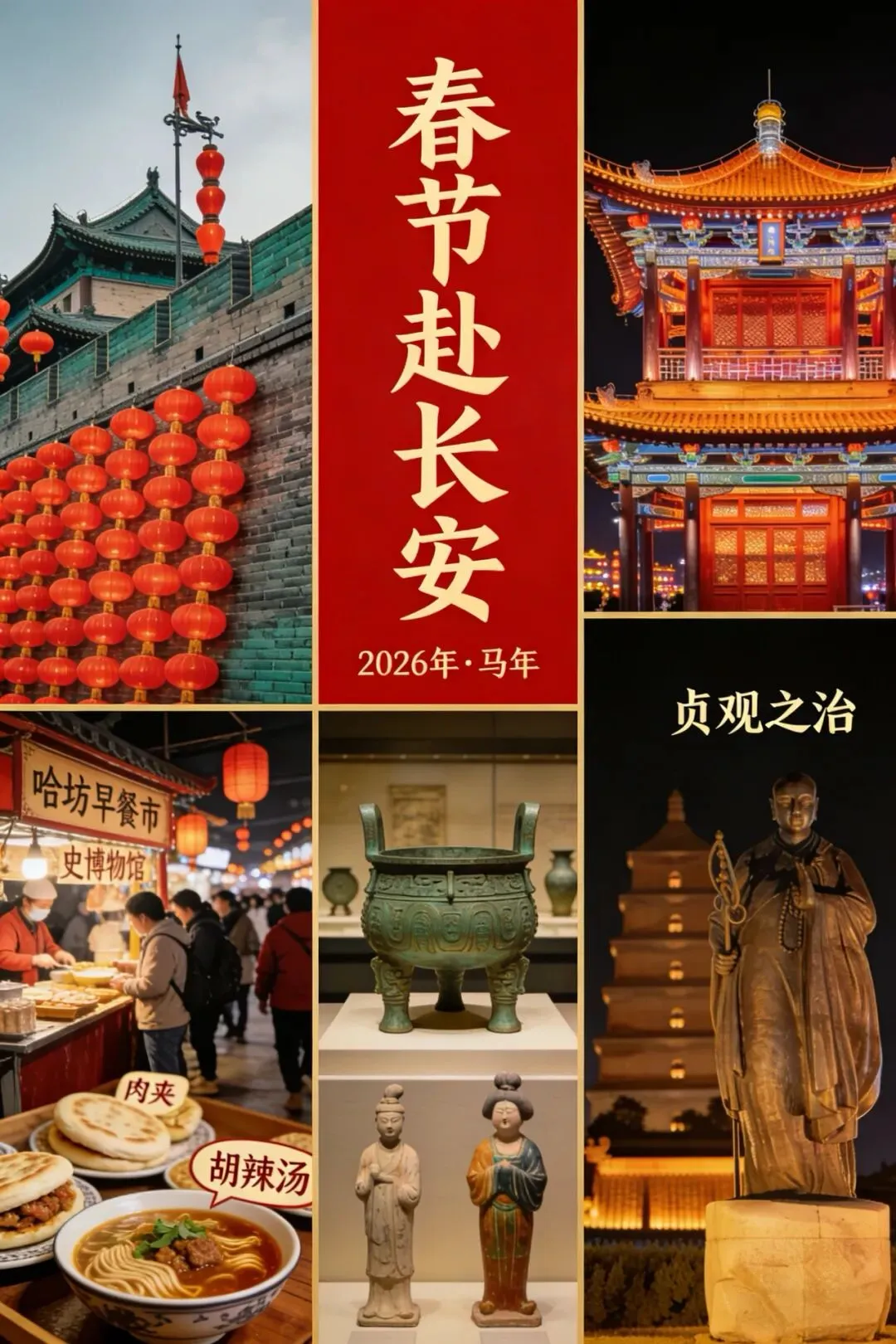 2026春节西安旅游全攻略|从一日速通到七日深度游,解锁年味长安!