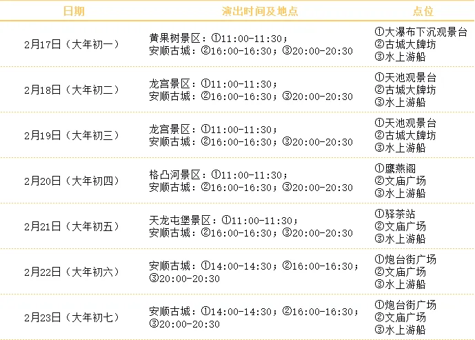 【预告】安顺旅游集团春节最全活动指南!