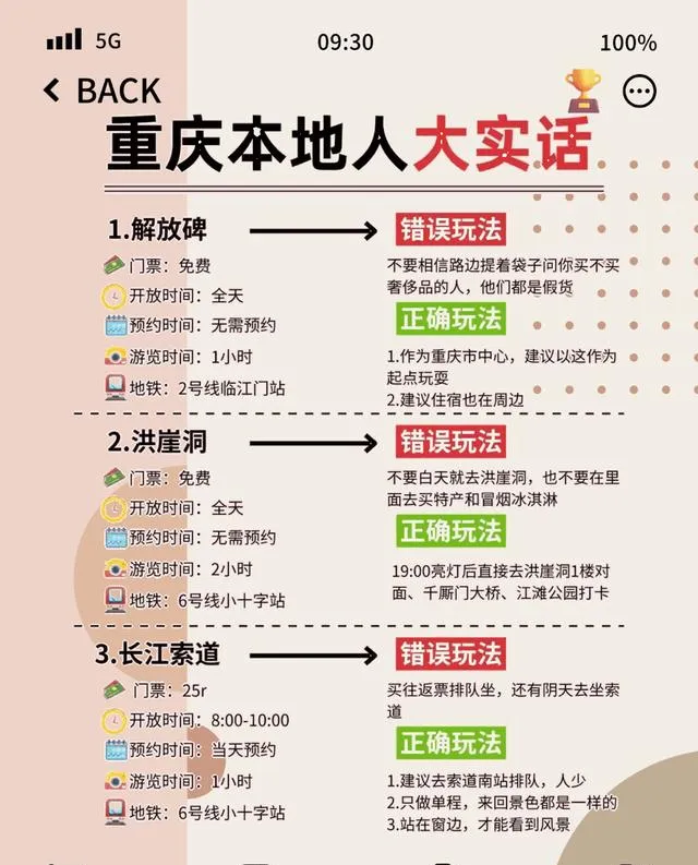 别瞎逛!重庆必打卡9处避坑景点,人少还便宜!