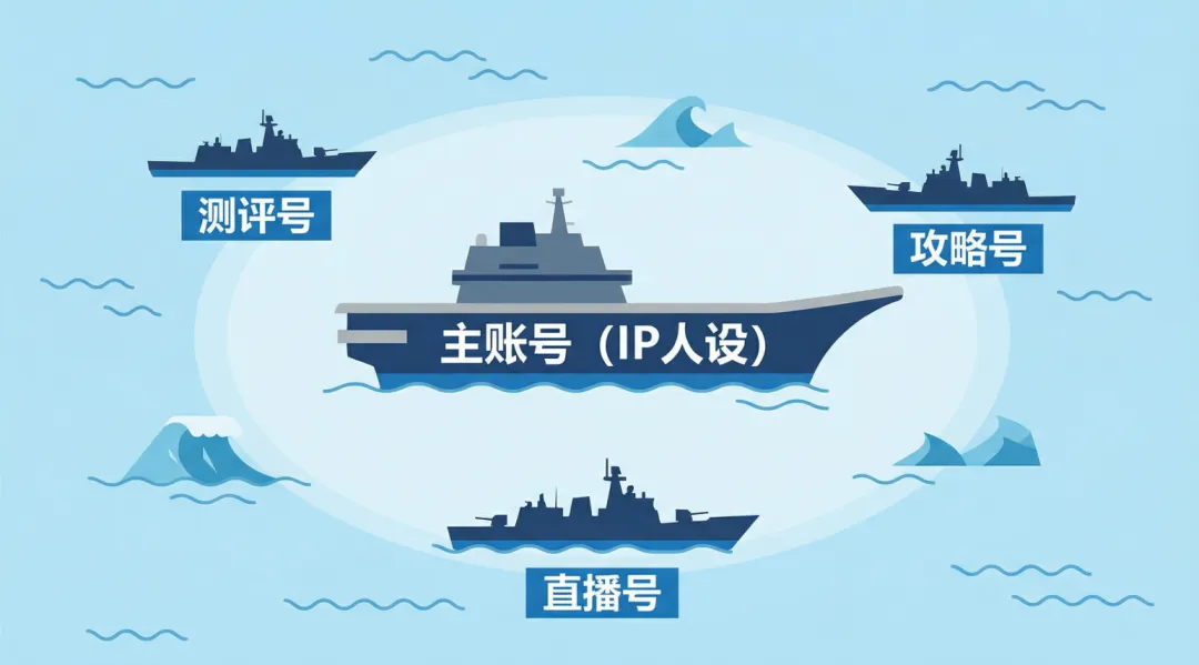 旅游账号矩阵架构设计:航母战斗组的顶层设计