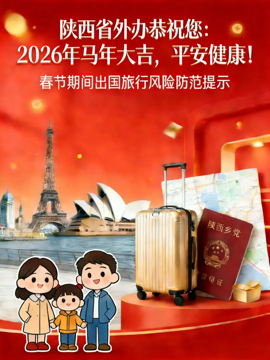 出国旅游,安全为先——致陕西乡党的春节提醒
