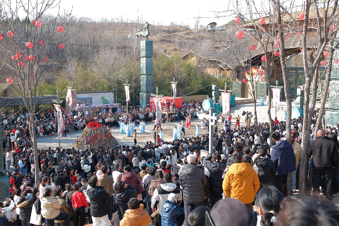 林州:大年初一的万泉湖景区,惊艳无比!