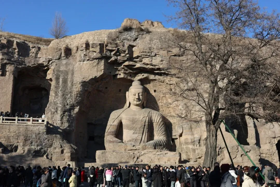 云冈石窟景区限流预警公告