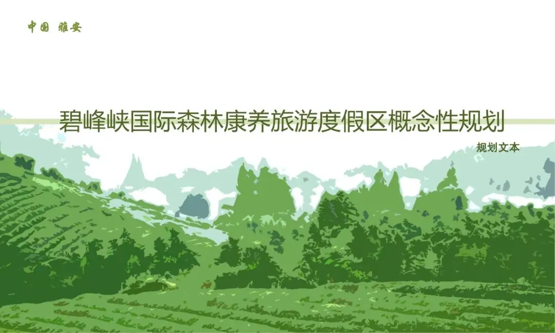 四川雅安国际山地森林康养旅游度假区规划