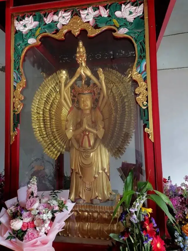 今天来观音寺旅游看到很多传说故事