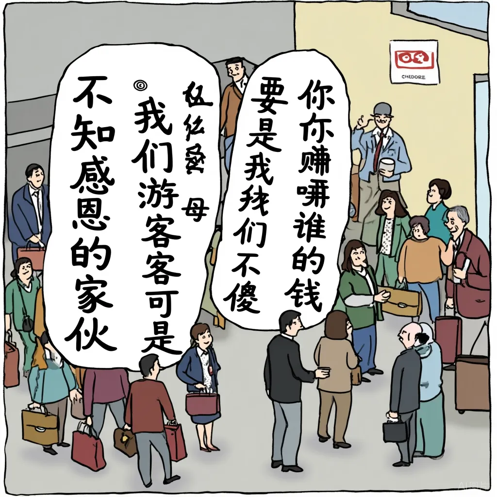 外出旅游被人当成了傻子,你会生气吗