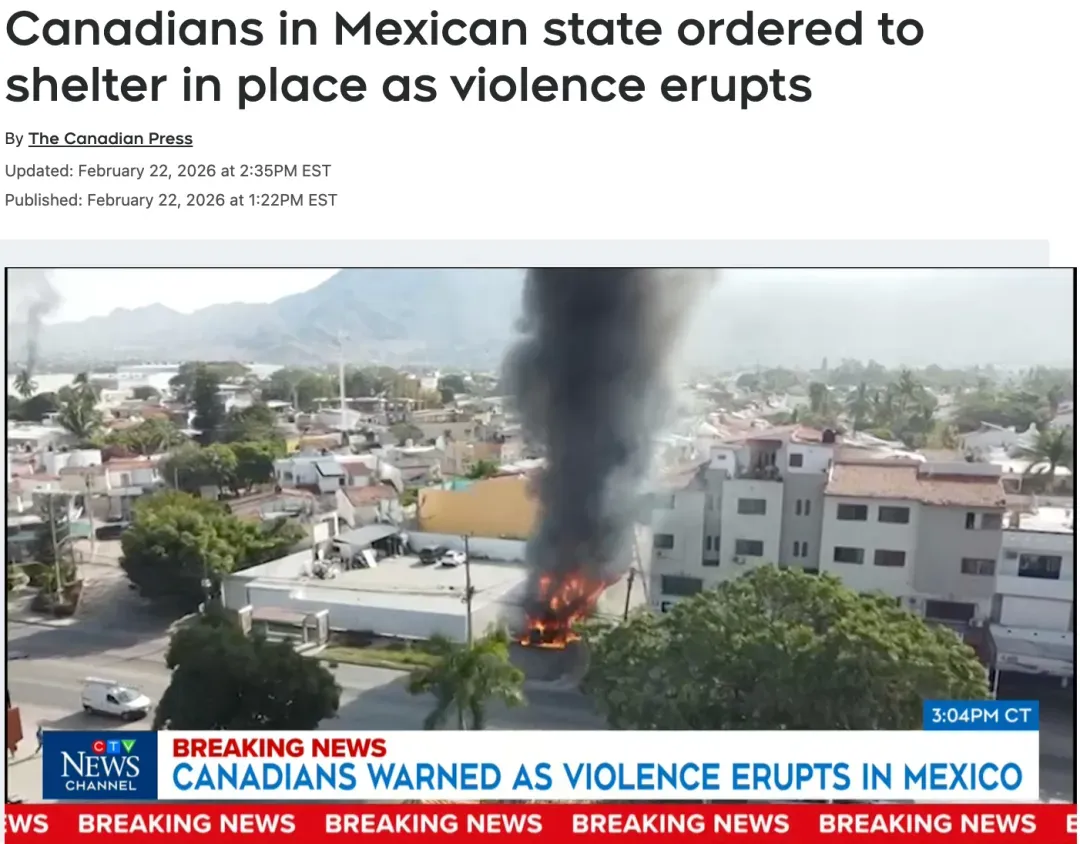 加拿大紧急警告:就地避难!热门旅游度假地暴力冲突升级,航班取消或改道