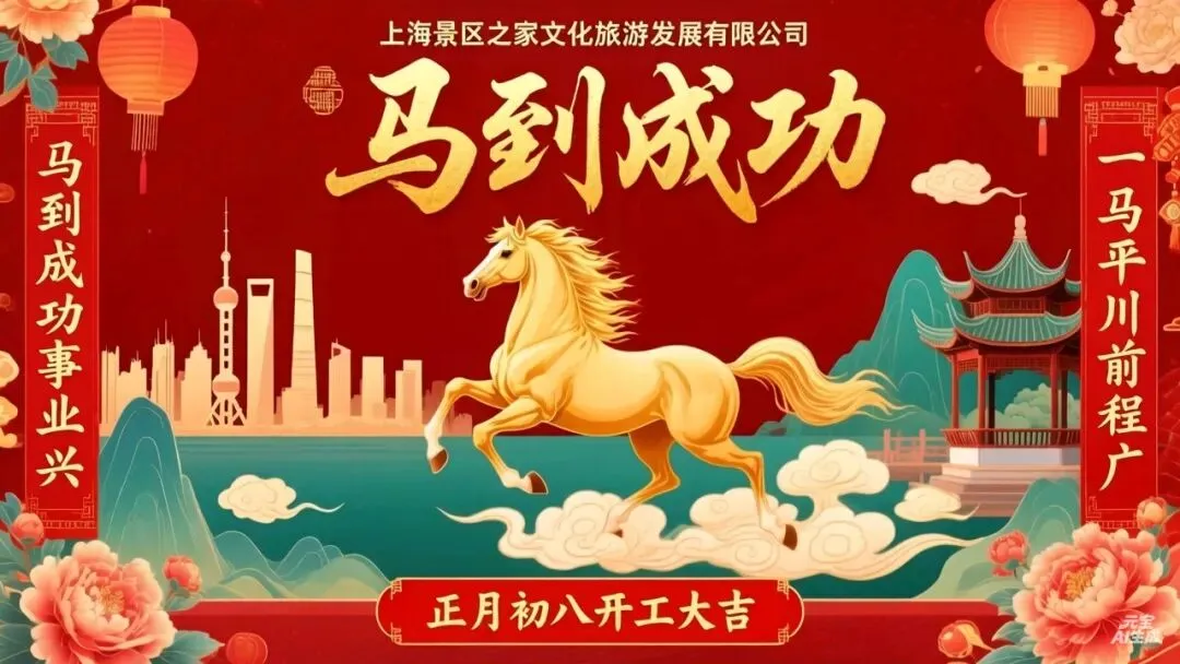 正月初八,开工大吉!景区之家“马”力全开