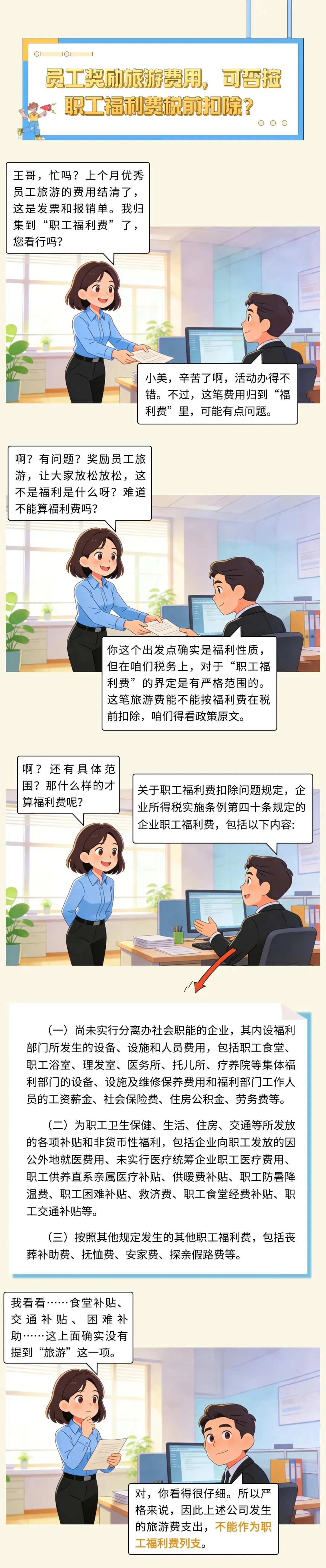 员工奖励旅游费用,可否按职工福利费税前扣除?