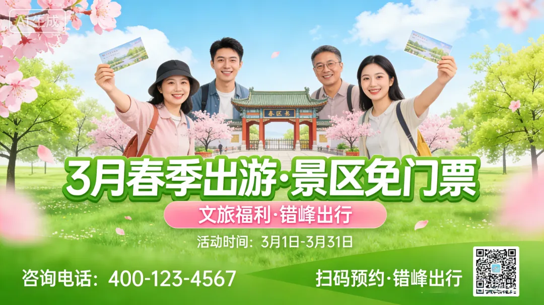 2月28日:3月免门票景区有哪些?