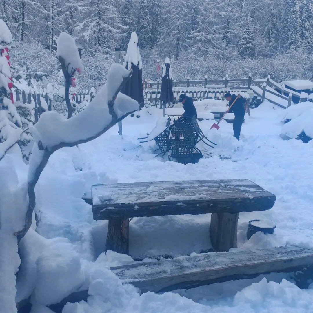 以“动”制“冻”除雪保畅——大冰川旅游分公司全力开展清雪除冰工作