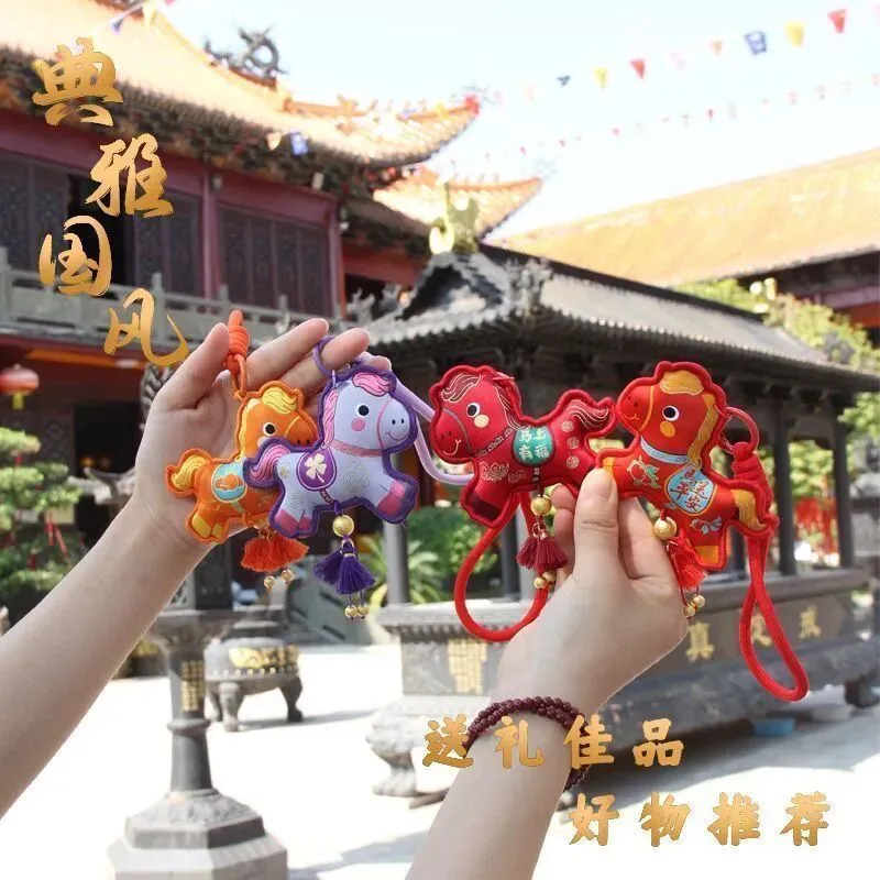 2026马送祝福香囊景区新年文创礼品刺绣随身古风挂饰活动装饰礼物