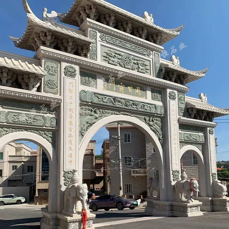 园林景区石雕牌坊牌楼建筑(附图欣赏)