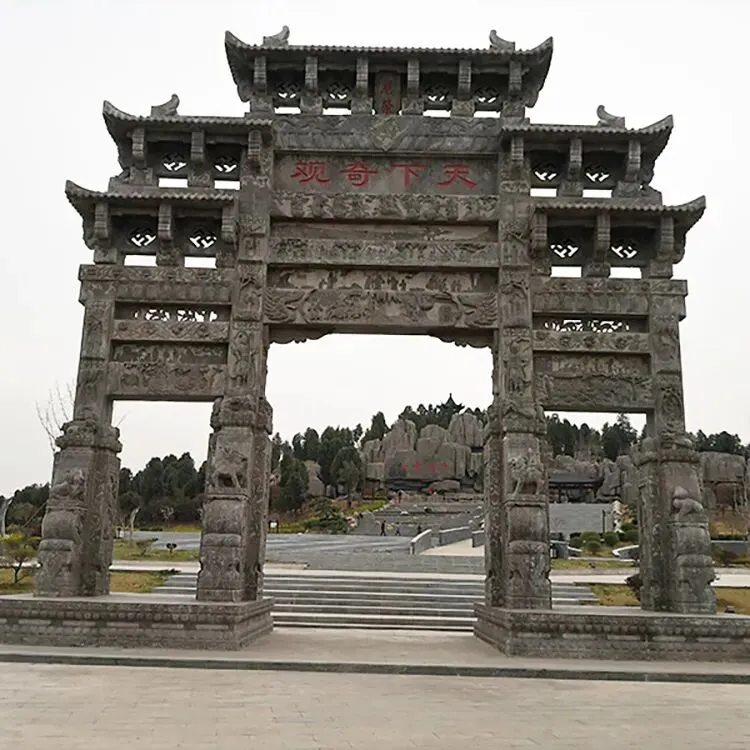 寺庙石牌楼厂家直供价优惠,景区石牌坊颜值出圈