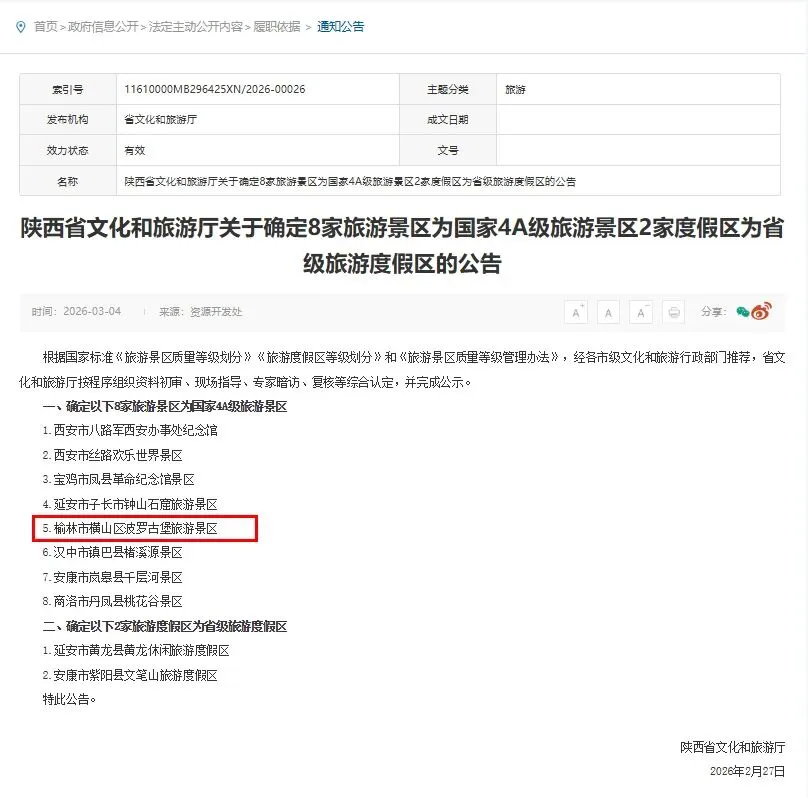 喜讯!波罗古堡成功入选国家4A级旅游景区~