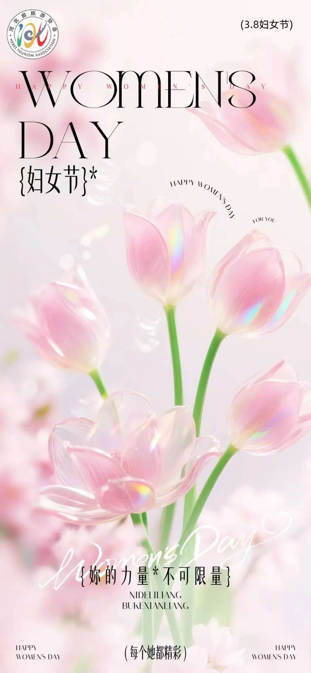 河北省旅游协会祝广大女性同胞女神节快乐!