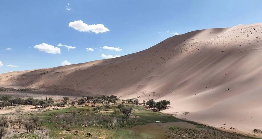 阿拉善著名的旅游景点——巴丹吉林沙漠