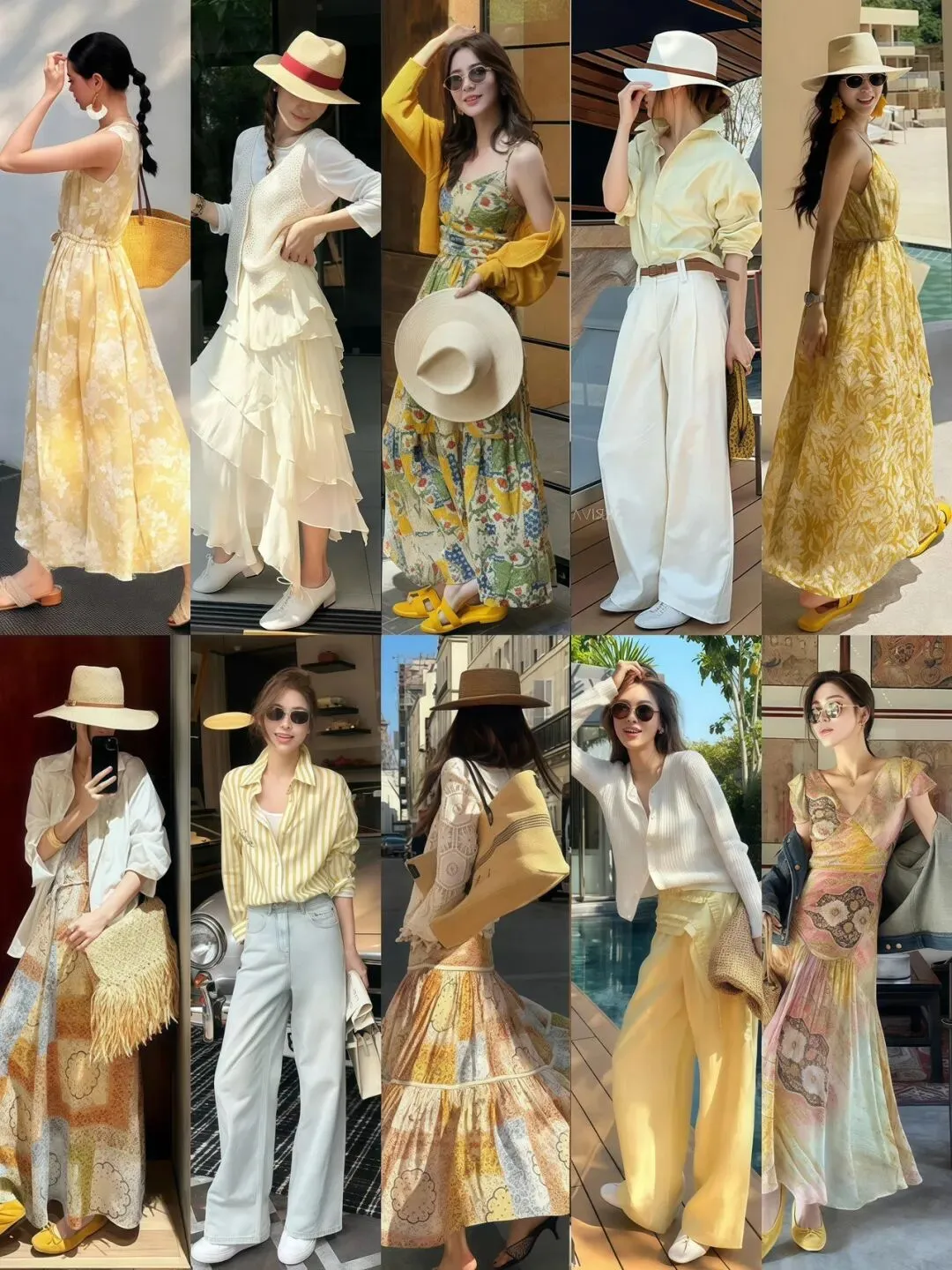 把阳光穿在身上,度假旅游穿搭灵感~