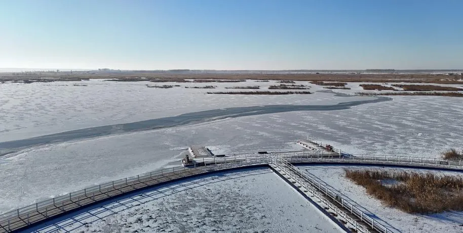 松原著名的旅游景点——查干湖