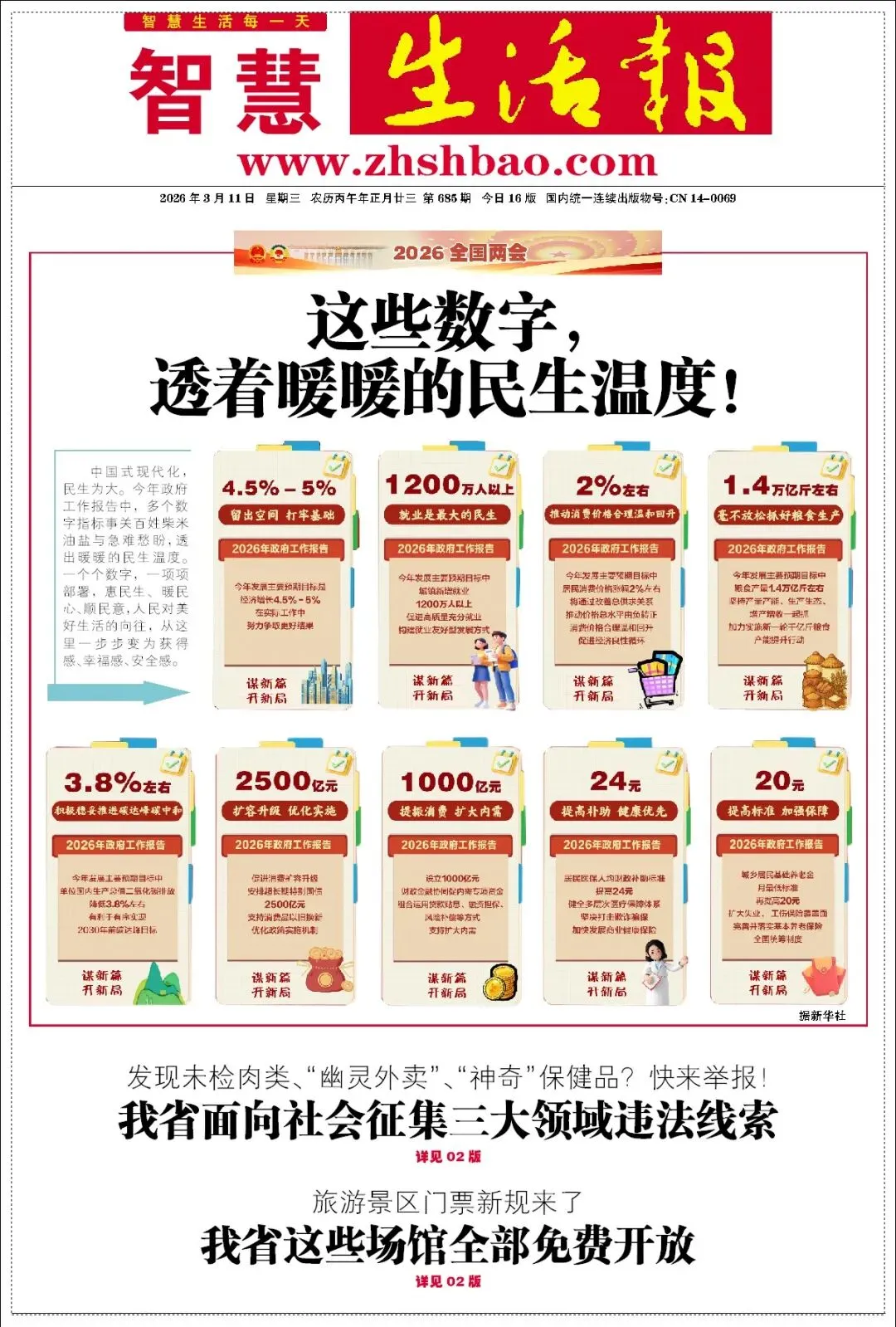 【今日版面】旅游景区门票新规来了 山西省这些场馆全部免费开放;紧急提醒!开学季太原这三类病进入高发期......