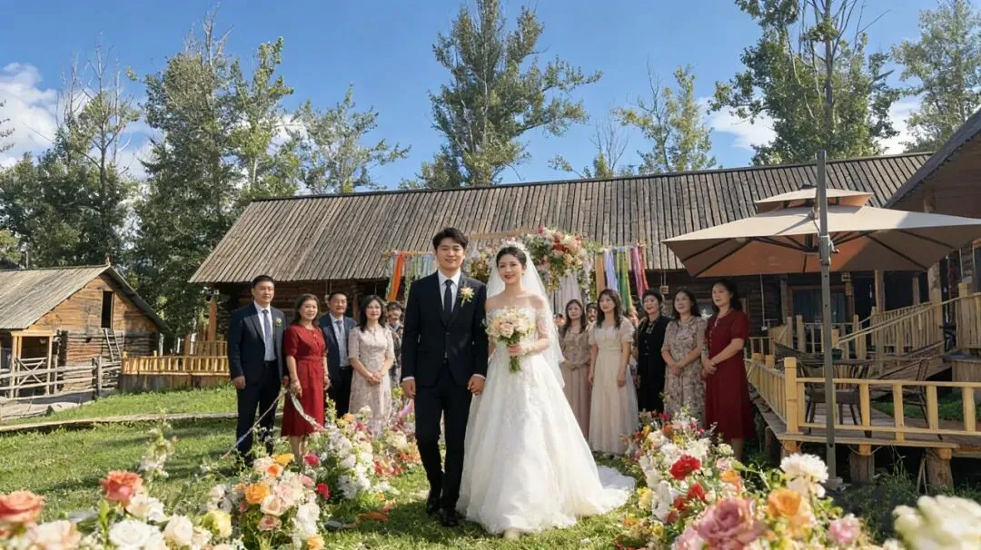 新疆阿勒泰喀纳斯景区白哈巴村北吉星民宿承接公司团建、户外婚礼、亲子研学、篝火烧烤、音乐PARTY等各类活动