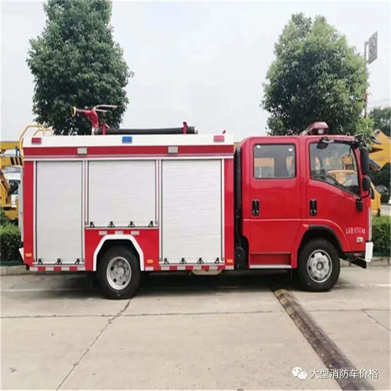 国六消防车 3吨水罐消防 双排座 工厂景区火灾救援车 配正规消防泵