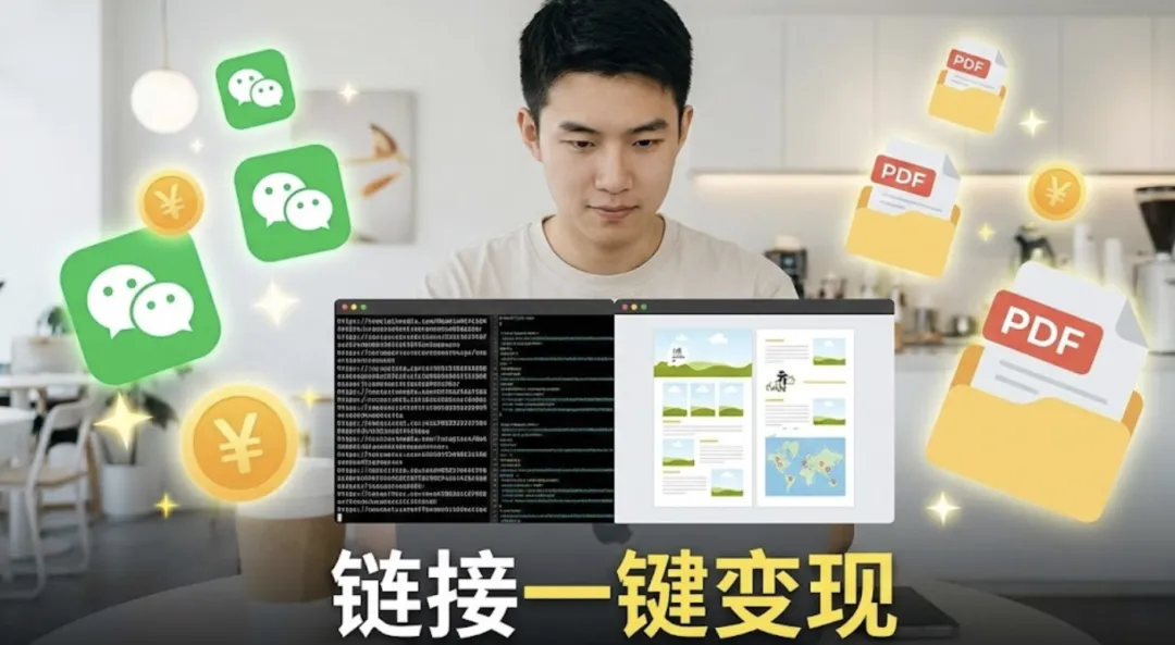 零代码搞钱:用 AI 自动抓取社交媒体链接,批量生成 PDF 旅游路书变现