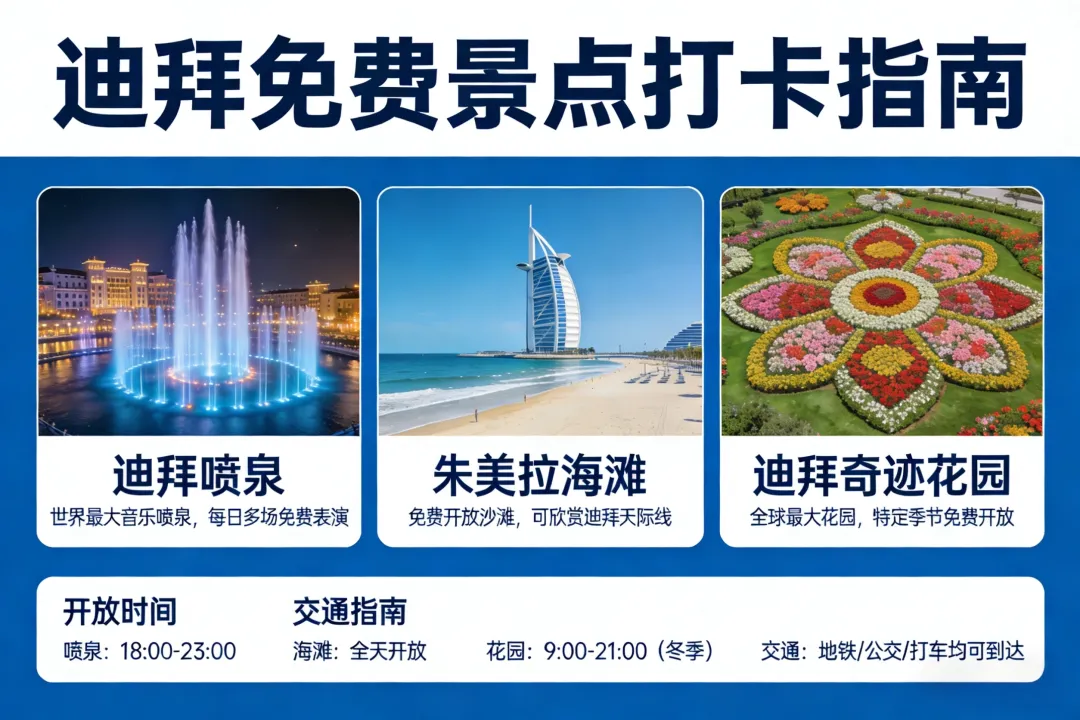 迪拜最新免费景点全攻略:奇迹花园限时免费,还有这些宝藏地必打卡!