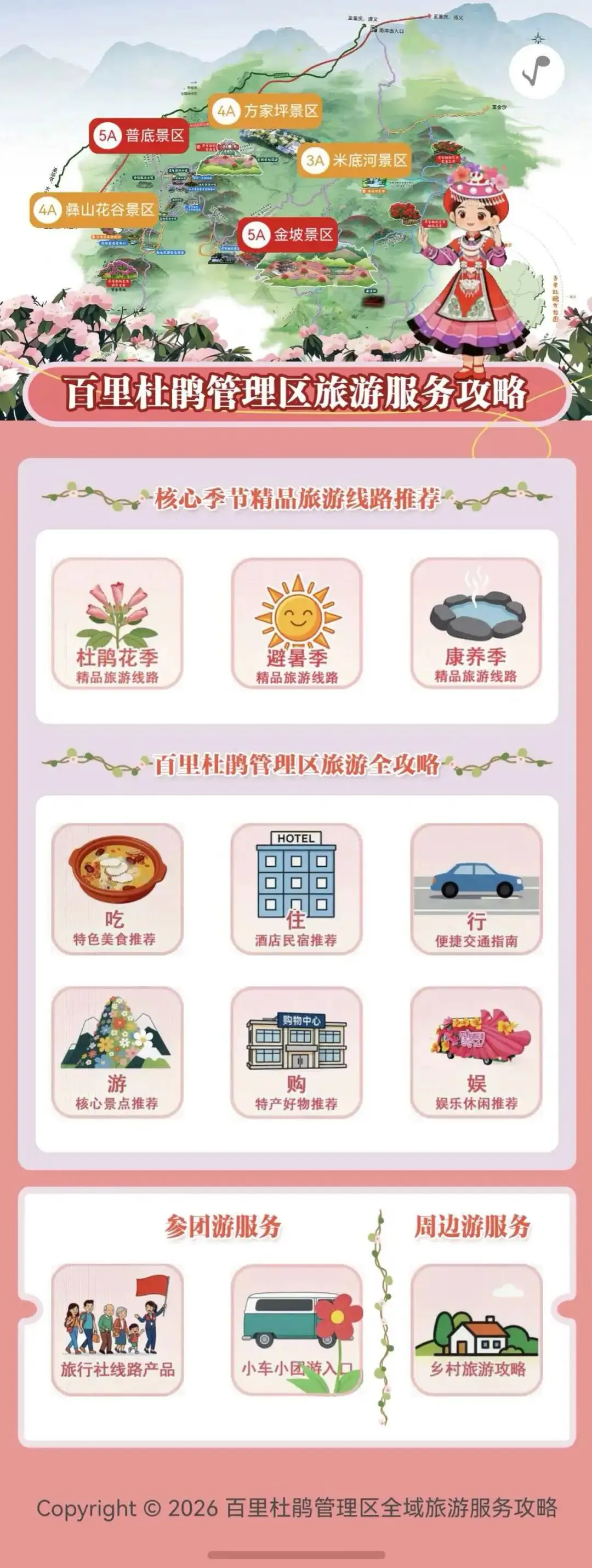 全方位覆盖!百里杜鹃旅游服务攻略H5上线!