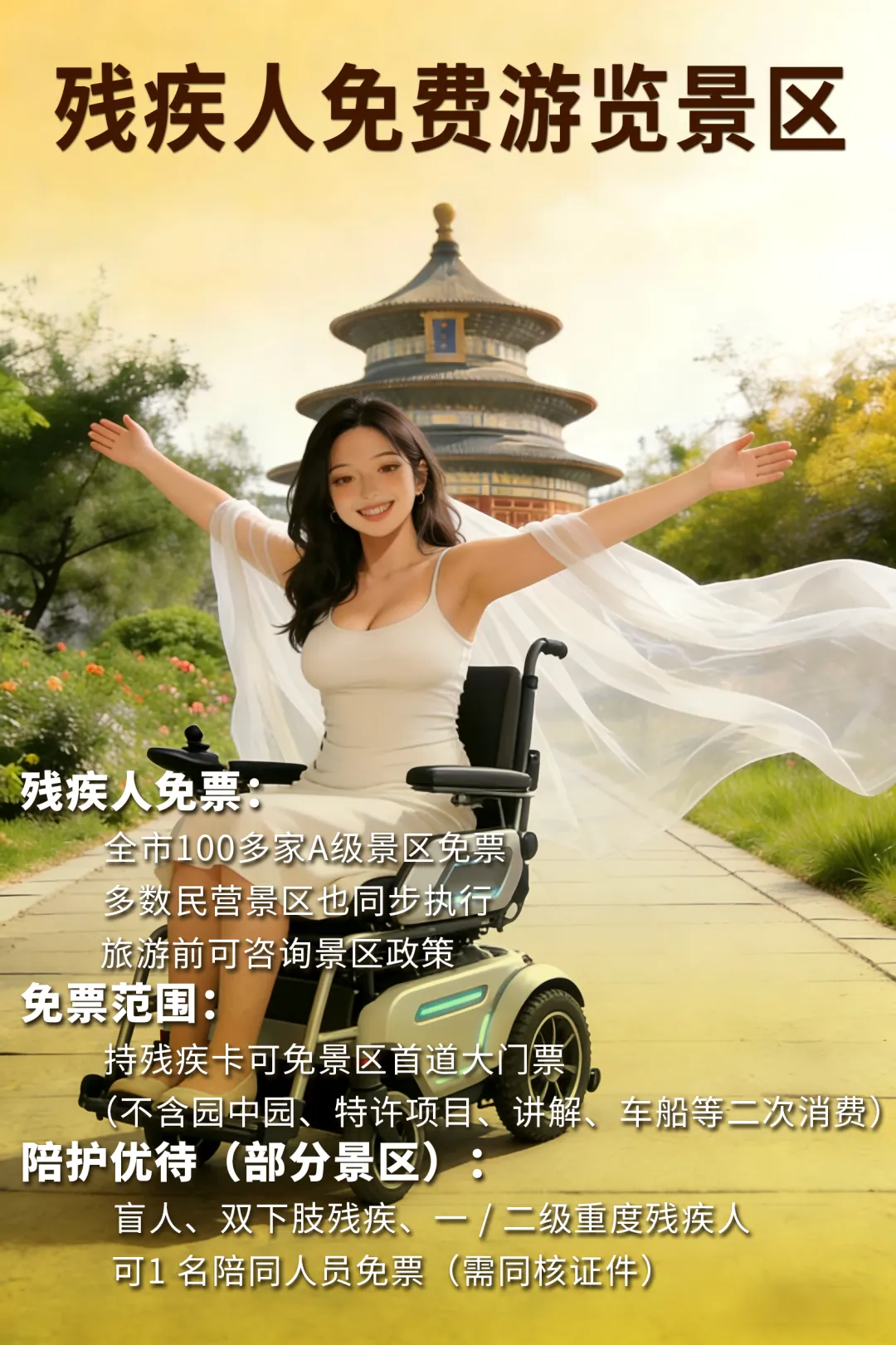 北京市残疾人免费游览景区指南