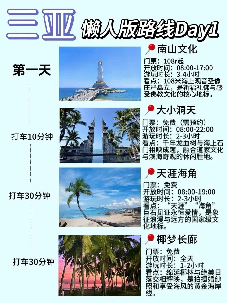 【旅游攻略】三亚懒人版4天3晚纯玩攻略
