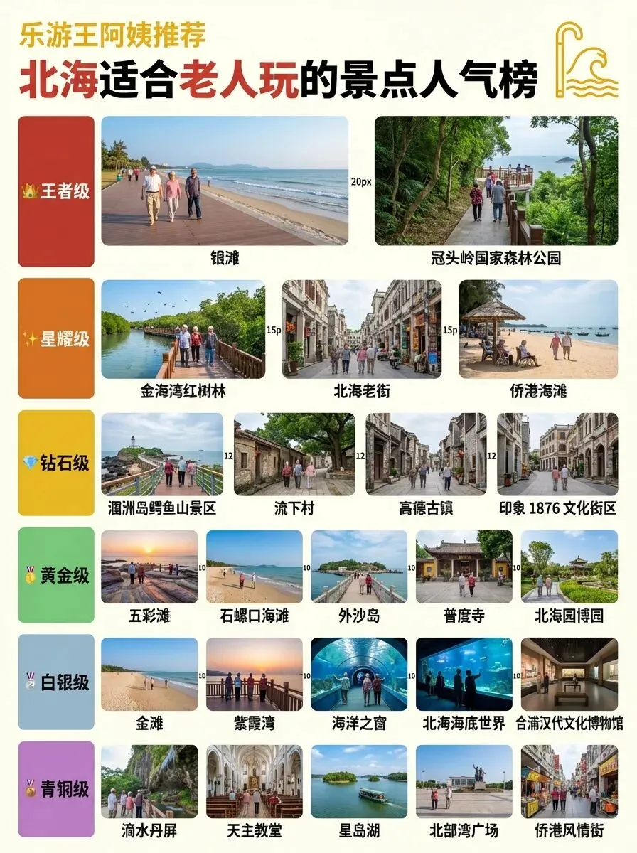 北海旅游攻略:老姊妹们看过来,这几个景点平缓不累,带你轻松玩转海滨之城!