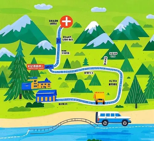 自助游线路图,怎么做一张?