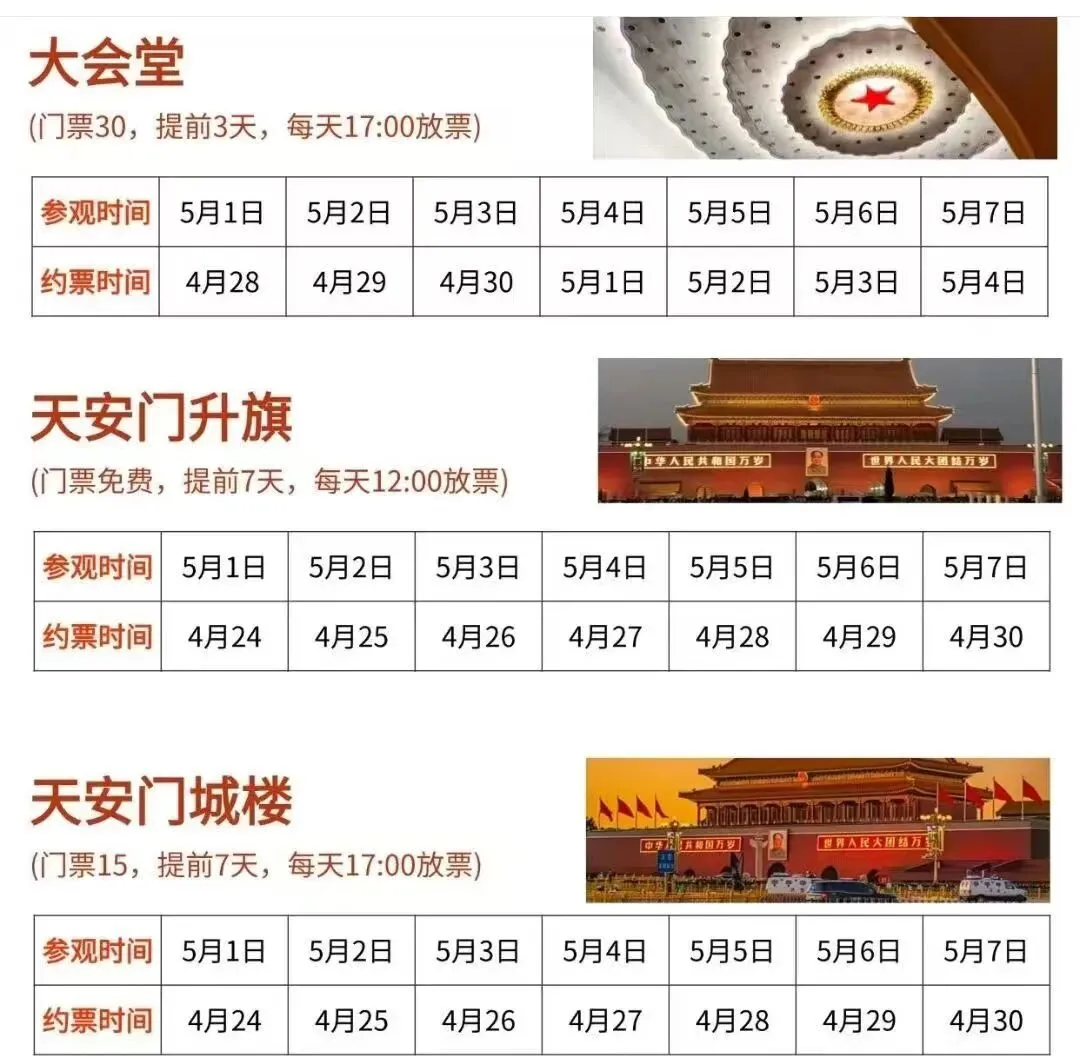 北京五一旅游景点预约指南!必看!