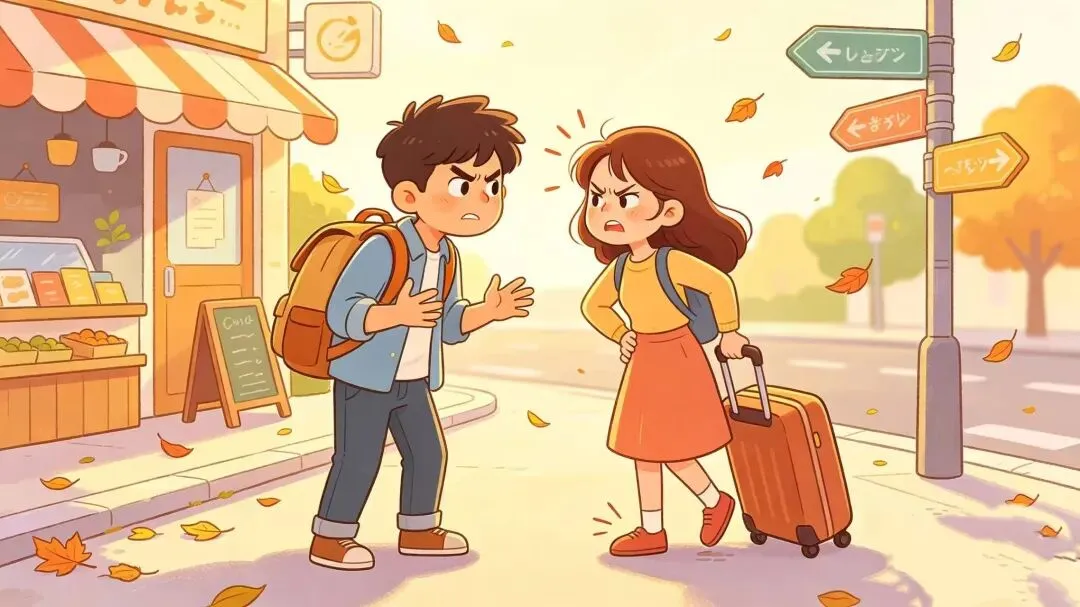 情侣旅行当中,自己没做好攻略而产生的争吵,应该这样和女朋友沟通.