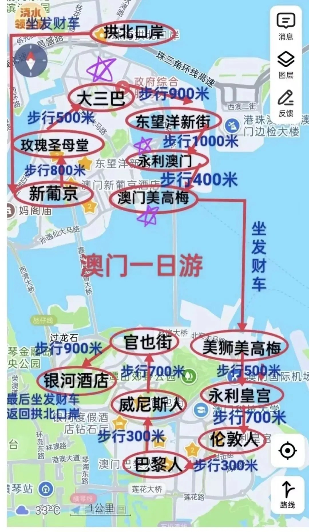 J人的3天2晚澳门旅游保姆级攻略(附路线)