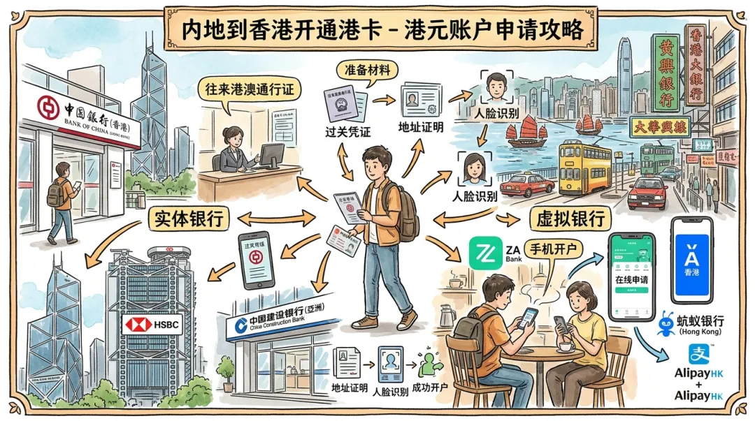 去hk旅游顺手搞张card攻略