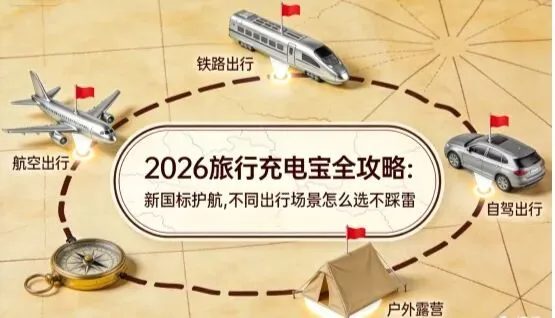 2026旅行充电宝全攻略:新国标护航,不同出行场景怎么选不踩雷