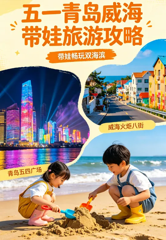 五一带娃反向旅游 | 青岛5天1000元亲子游攻略,避开人潮独享25℃暖阳