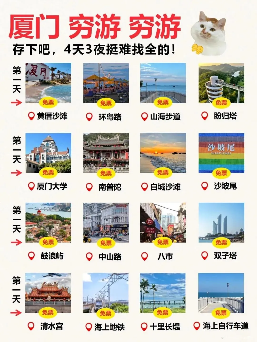 厦门懒人版旅游攻略~!主打一个不绕路