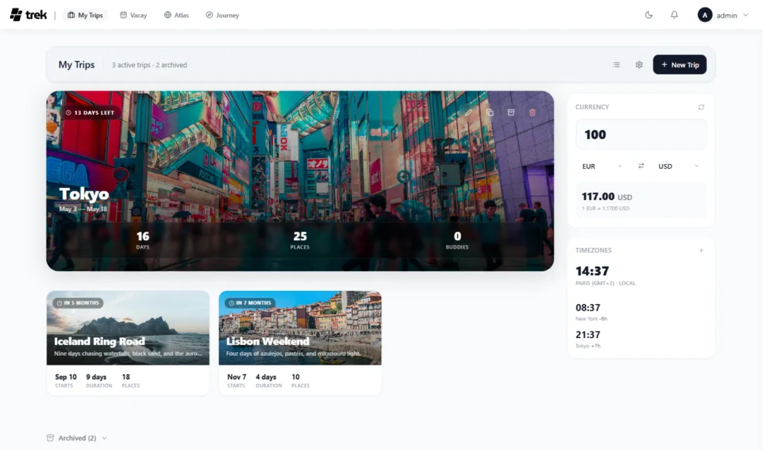 Github免费项目!AI驱动的旅游规划助手!开源!可自行托管的旅行,行程规划工具,具备实时协作!