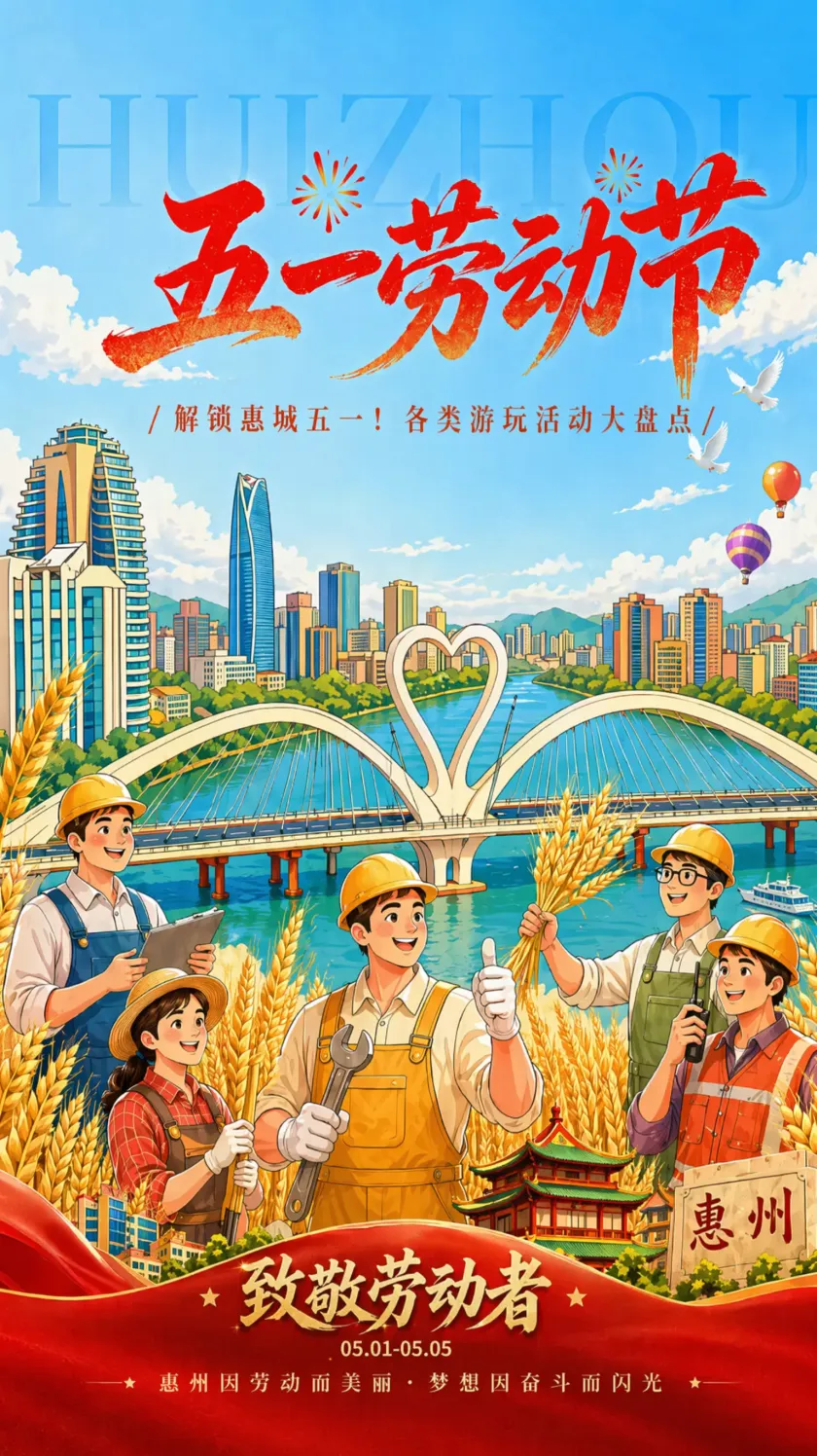 太太太好玩了吧!惠城五一游玩攻略来了!����