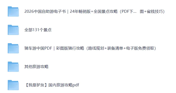 2026全国旅游攻略全集【穷游/自驾/美食地图】免费分享,